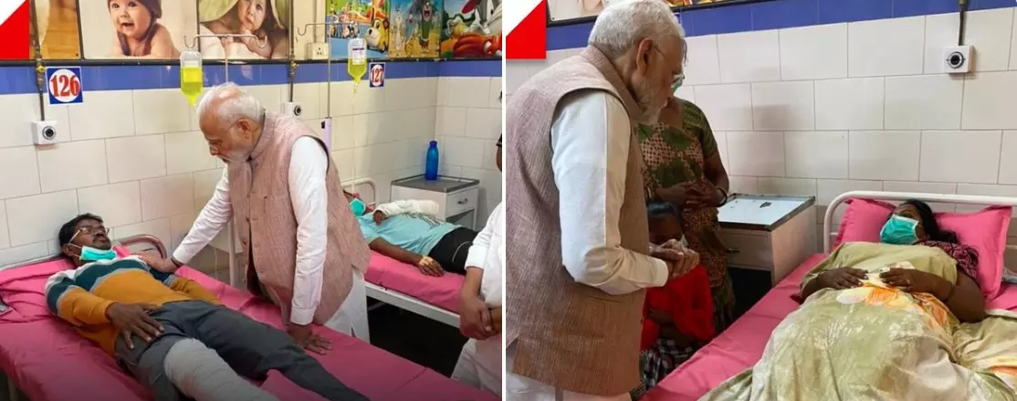 PM મોદી મોરબી સિવિલ હોસ્પિટલ પહોંચ્યા