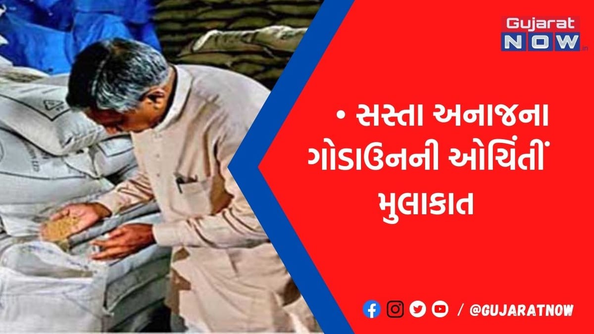 નાયક અવતારમાં ગુજરાત સરકારના દિગ્ગજ મંત્રી, મહેસાણામાં અનાજના ગોડાઉનમાં ઓચિંતી મુલાકાત