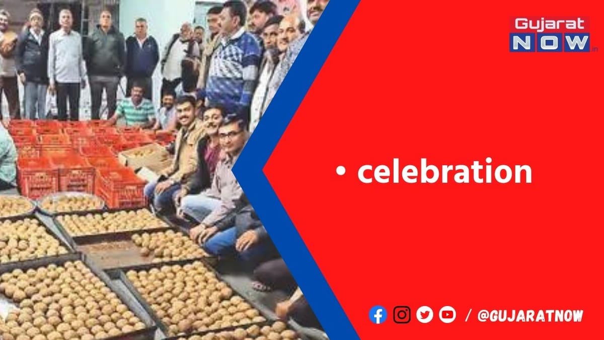 ભાયાવદરમાં 50 મણ ઘઉંના લોટના લાડવા બનાવી ગાયોને ખવડાવ્યા