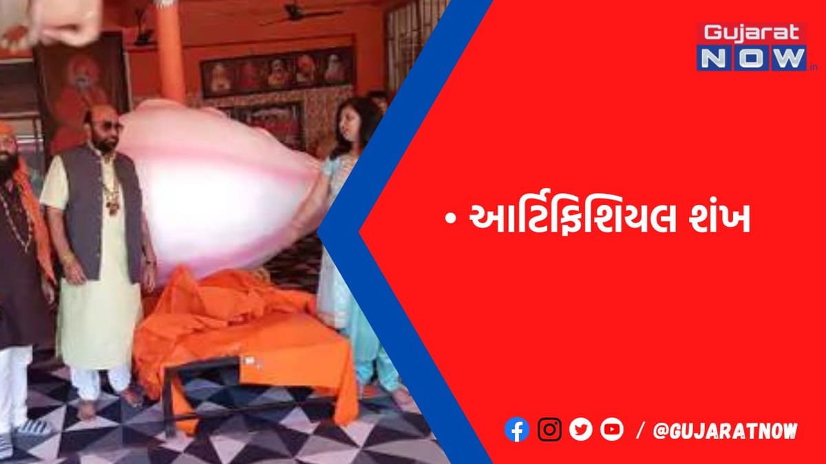 16.5 ફૂટનો વ્યાસ ધરાવતા 250 કિલો વજનના શંખને આજે ભવનાથ મંદિરે ખુલ્લો મૂકાશે
