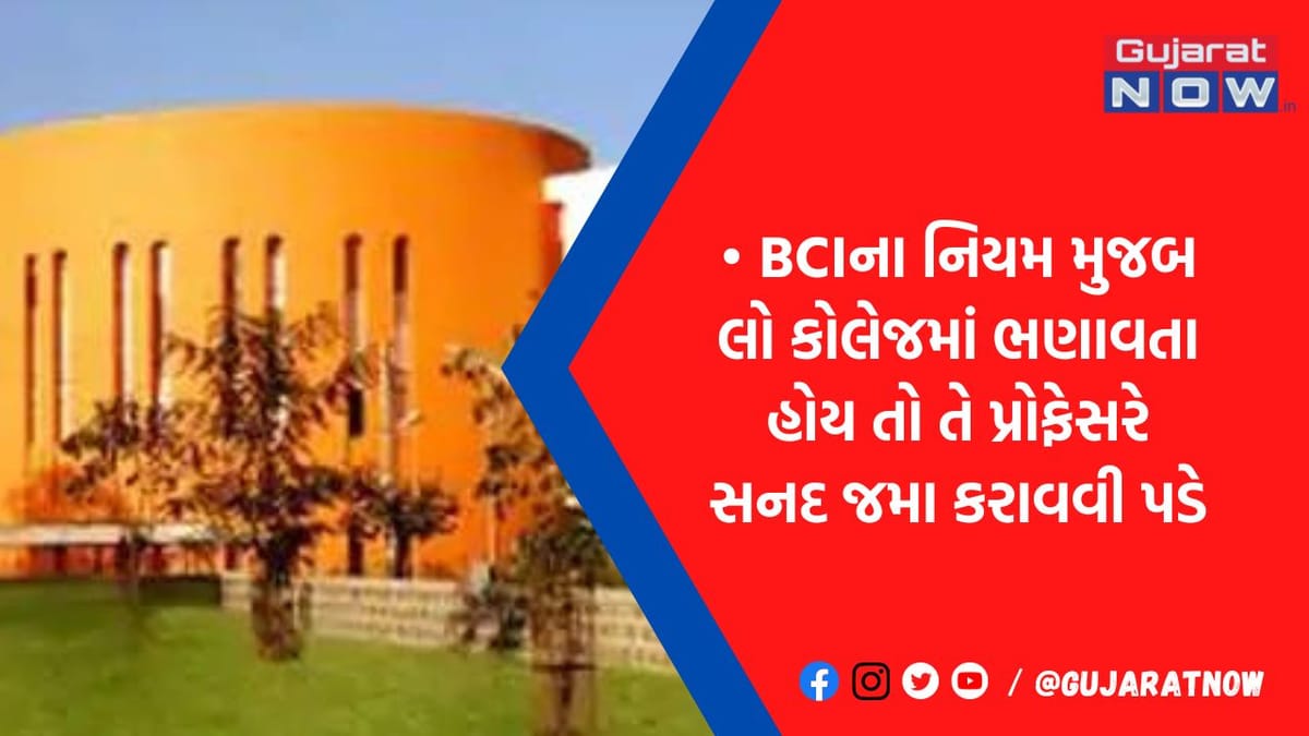 સૌરાષ્ટ્રના 224 એડ્વોકેટ વકીલાતની સાથે કોલેજમાં પ્રોફેસર તરીકે પણ ફરજ બજાવે છે!