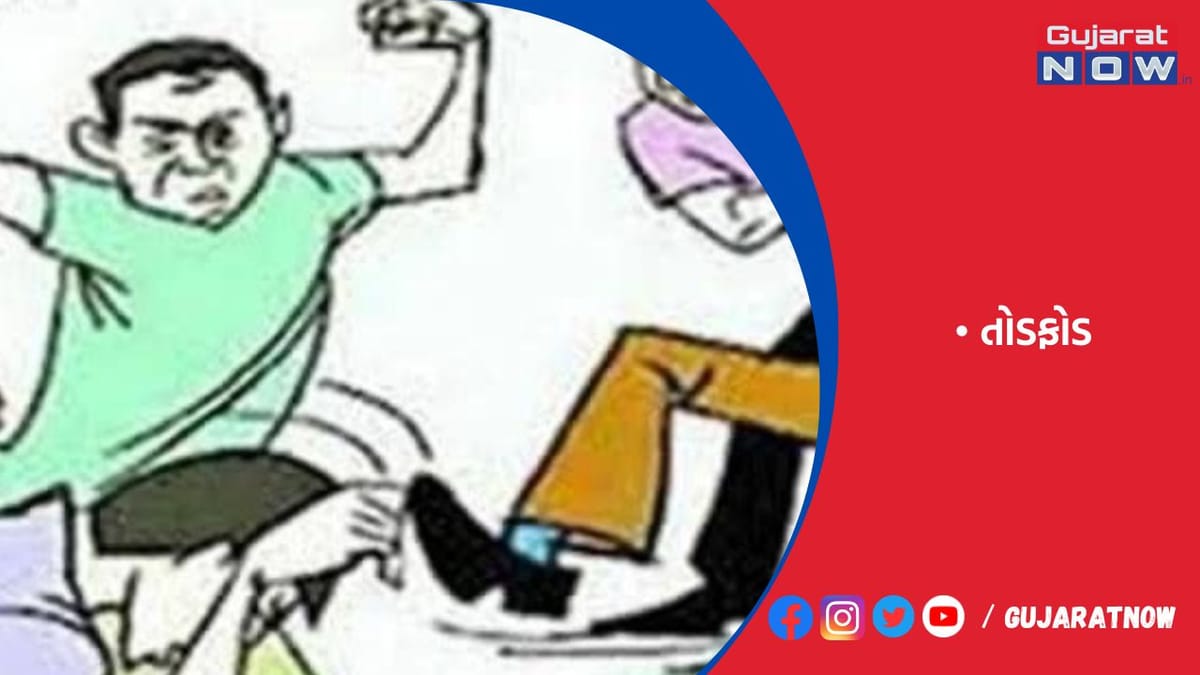ઝઘડાનો ખાર રાખી 7 શખ્સે ધારિયા, લાકડીથી આતંક મચાવી તોડફોડ કરી