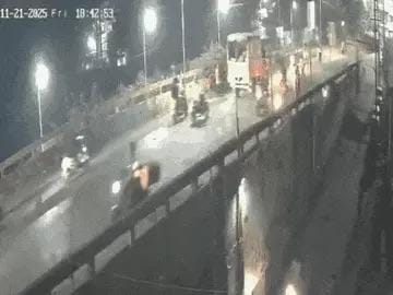 મહારાષ્ટ્રમાં કારે 4-5 વાહનોને કચડી નાખ્યા