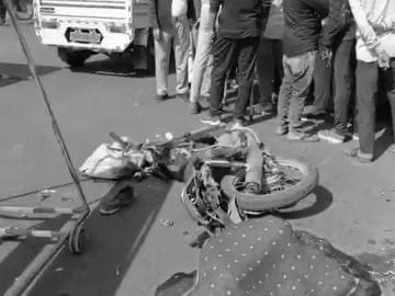 ટીલાળા ચોક પાસે ડમ્પરે આંટો મારવા નીકળેલા પિતા-પુત્રીને અડફેટે લીધા