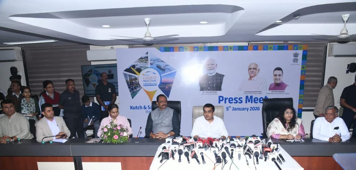 વડાપ્રધાન શ્રી નરેન્દ્રભાઈ મોદી ૧૧મી જાન્યુઆરીએ રાજકોટમાં વાઇબ્રન્ટ ગુજરાત રિજનલ કોન્ફરન્સનું ઉદઘાટન કરશે: નાયબ મુખ્યમંત્રી શ્રી હર્ષભાઈ સંઘવી