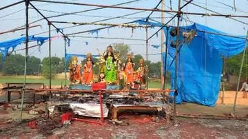 દુર્ગા પંડાલમાં ભીષણ આગમાં 5નાં મોત