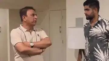 બાબર આઝમને મળ્યા સુનીલ ગાવસ્કર
