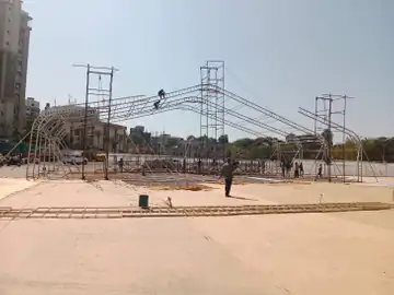 રાજકોટમાં રાહુલ ગાંધીની સભાની તૈયારી