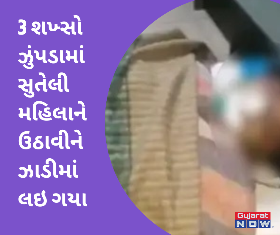 રાજકોટમાં 3 શખ્સો ઝુંપડામાં સુતેલી મહિલાને ઉઠાવીને ઝાડીમાં લઇ ગયા, બળજબરી કરતા મહિલાએ પ્રતિકાર કર્યો તો ઢોરમાર માર્યો