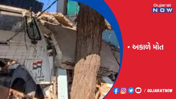 સમી હાઈવે પર પૂરપાટે જતું ટ્રેલર પંચરની દુકાનમાં ઘૂસી ગયું