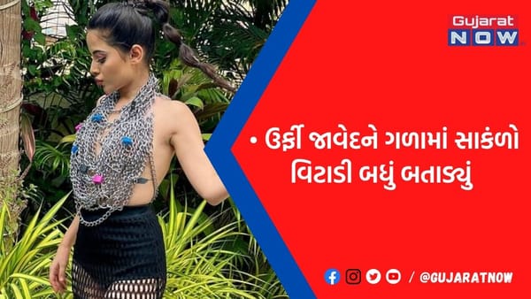 ઉર્ફી જાવેદને ગળામાં સાકંળો વિટાડી દિધી એવાજ દેખાઈ ગયું બધું ચોખ્ખું…