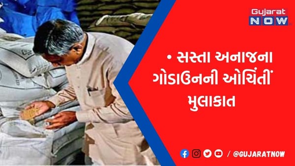 નાયક અવતારમાં ગુજરાત સરકારના દિગ્ગજ મંત્રી, મહેસાણામાં અનાજના ગોડાઉનમાં ઓચિંતી મુલાકાત