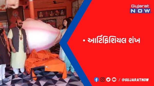16.5 ફૂટનો વ્યાસ ધરાવતા 250 કિલો વજનના શંખને આજે ભવનાથ મંદિરે ખુલ્લો મૂકાશે