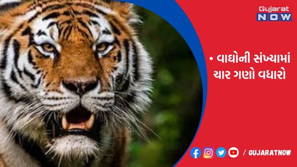 કેરળ વાઘોની સંખ્યામાં ચાર ગણો વધારો