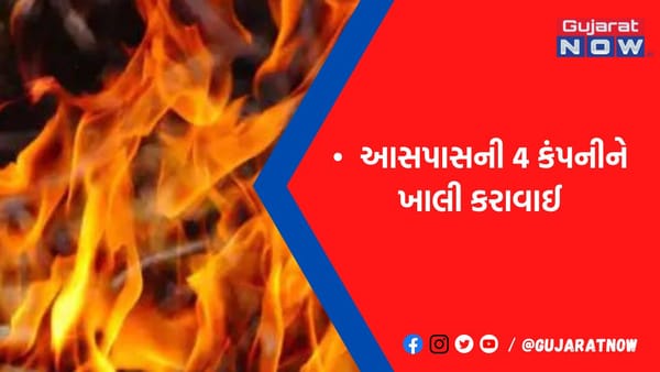 અમદાવાદમાં ચંડોળા તળાવ પાસે કોર્ટન રોલ ટેપની કંપનીમાં વિકરાળ આગ