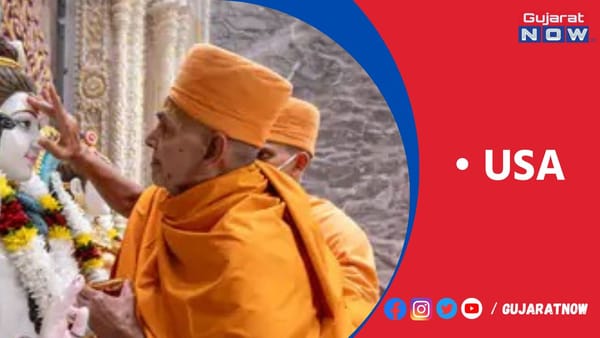 USAના અક્ષરધામમાં દેવતાઓની મૂર્તિ પ્રતિષ્ઠાવિધિ થઈ